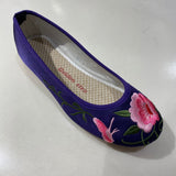 Golden Step Ladies Embroidered Shoes (Purple)