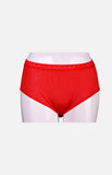 Silkcity Ladies High Waist Silk Panties- Red