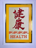 J&A "HEALTHY" EMBROIDERY CARD