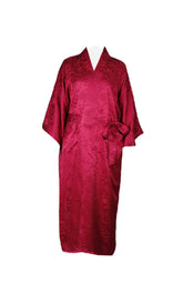 Silk Long Robe with Chinese With Chinese Auspicious Pattern
