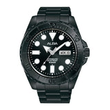 ALBA Mechanical Black With Silicone Strap Watch AL4483X1