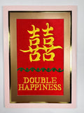 J&A "DOUBLE HAPPINESS" EMBRIODERY CARD