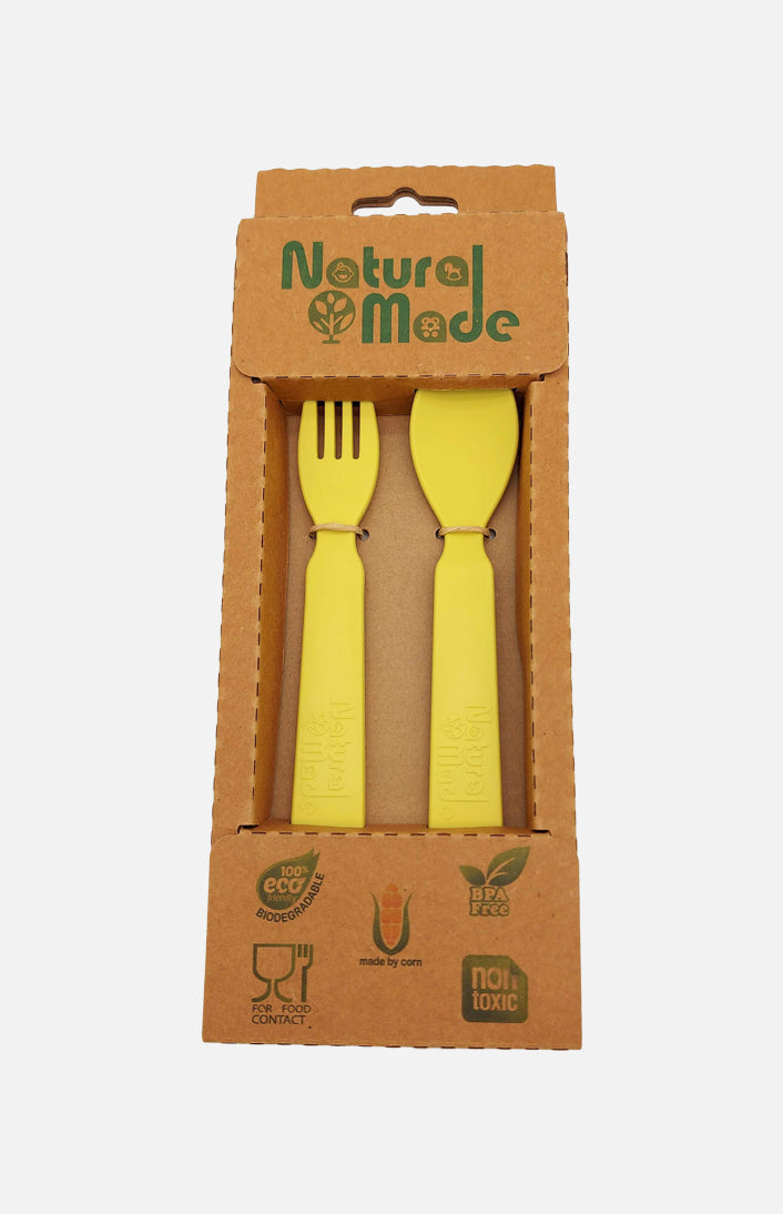 Natural Made - Baby Spoon & Fork Set