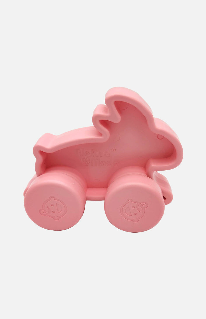 天然製作-嬰兒動物玩具車（兔子）