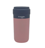 Camel Cuppa28 Glass Vacuum Mug in Plastic Case 280ml(Pink)