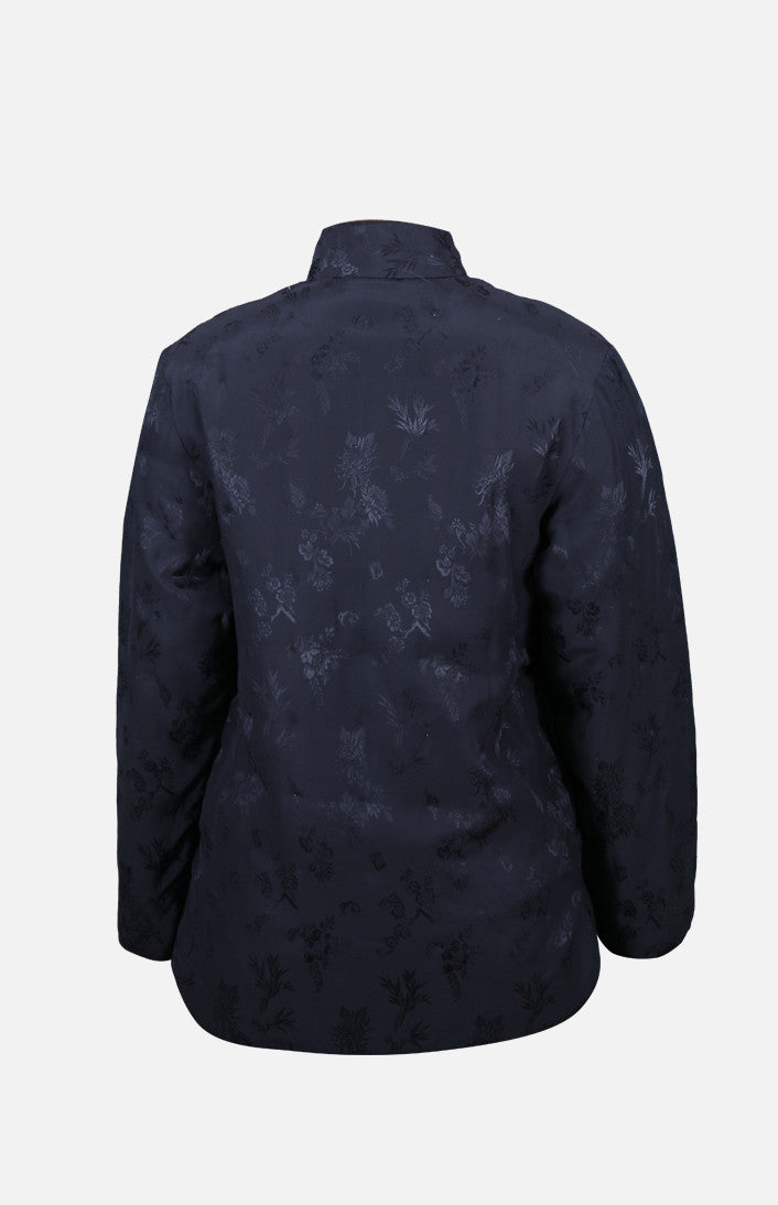 Double Horse Silk Wadded Jacket