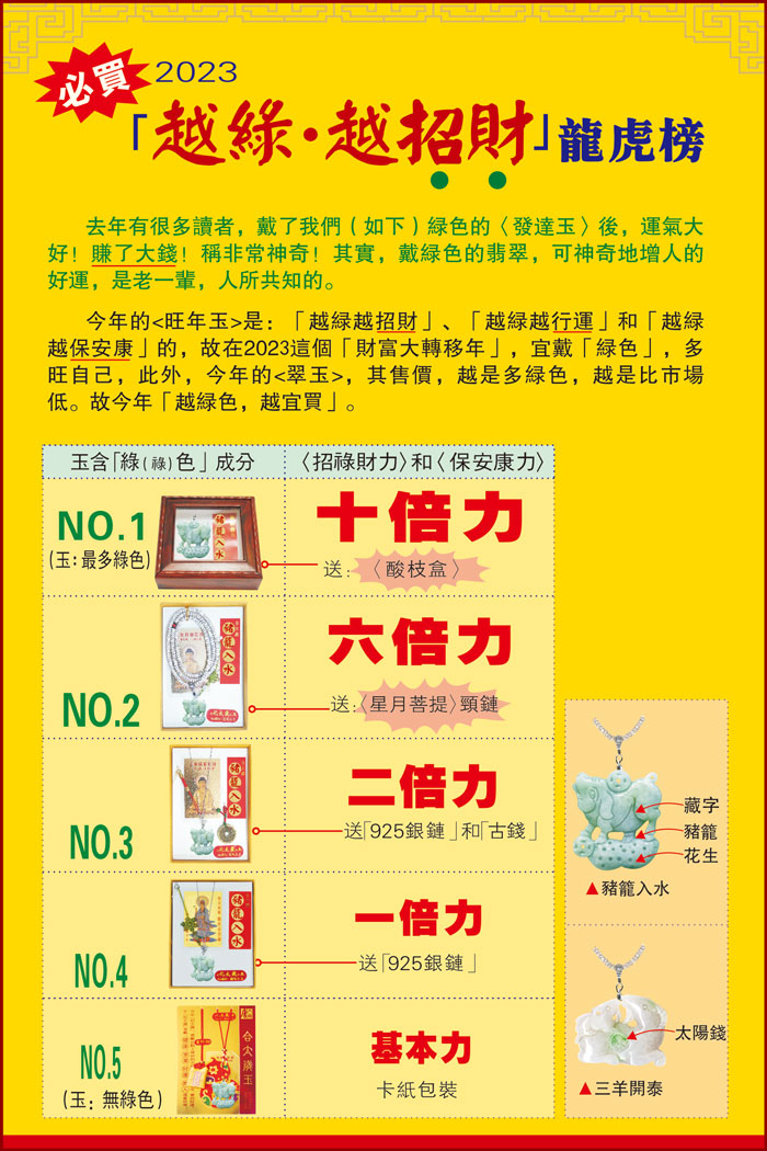 合太歲 <豬籠入水> 玉