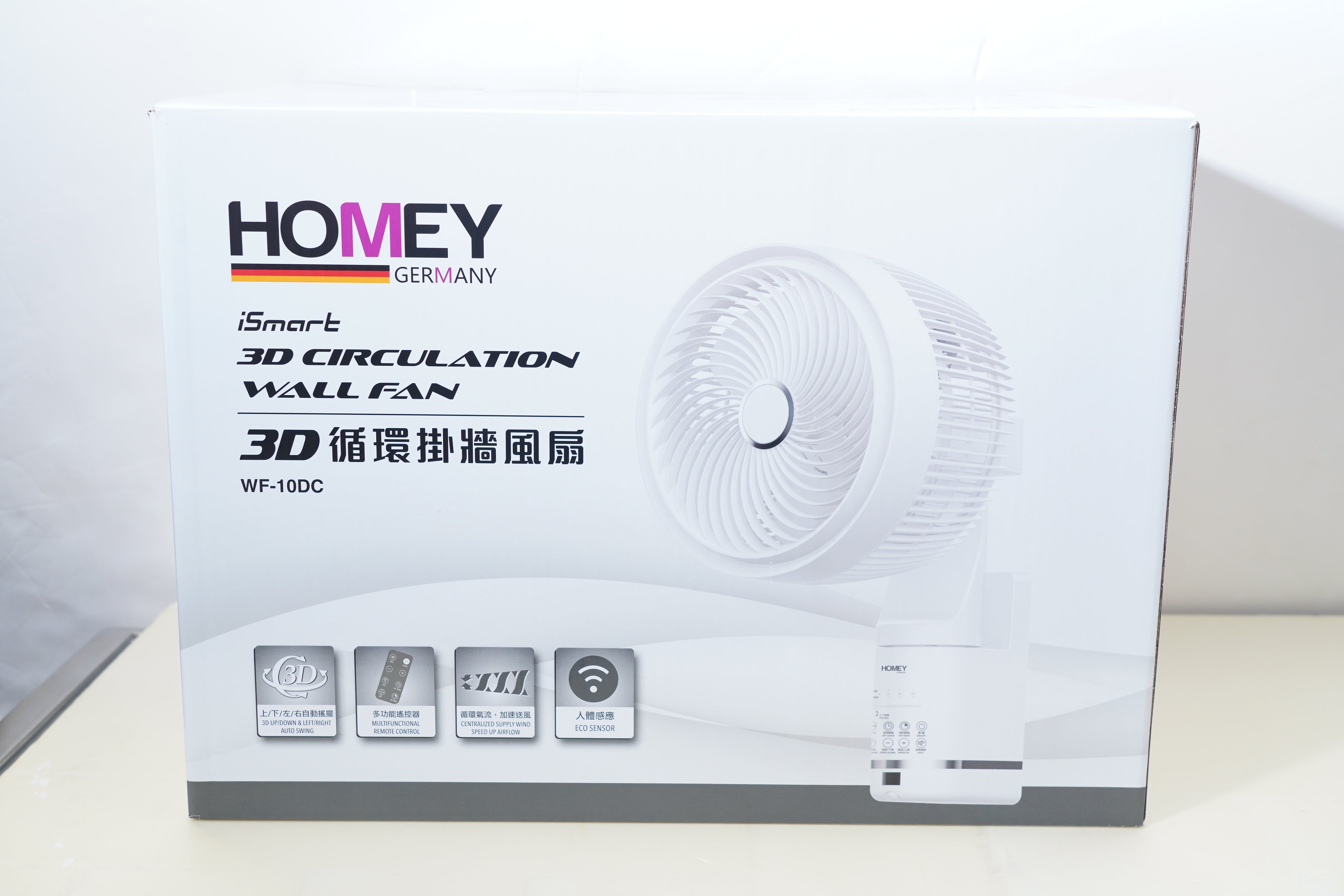 HOMEY 3D 對流壁扇 WF-10DC 