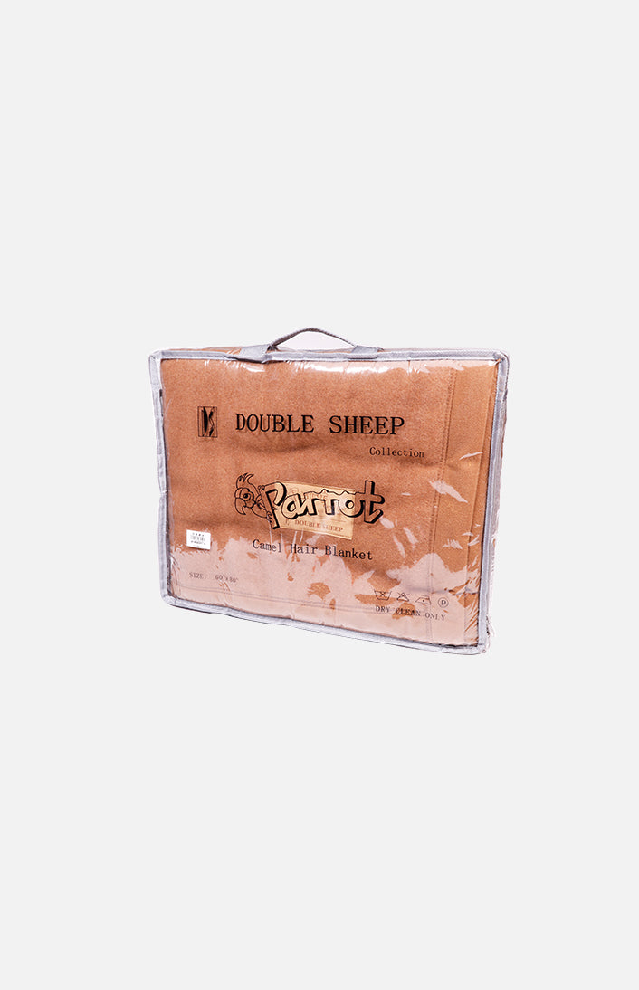 Double Sheep Camel Hair Blend King Blanket